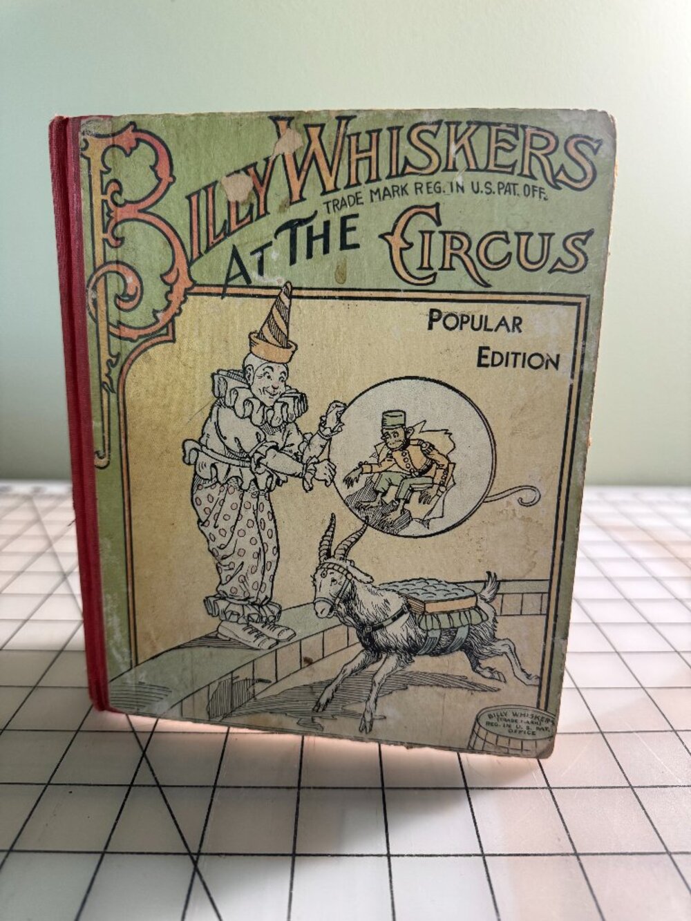 Antique Billy Whiskers at the Circus Hardcover Children’s Book VTG